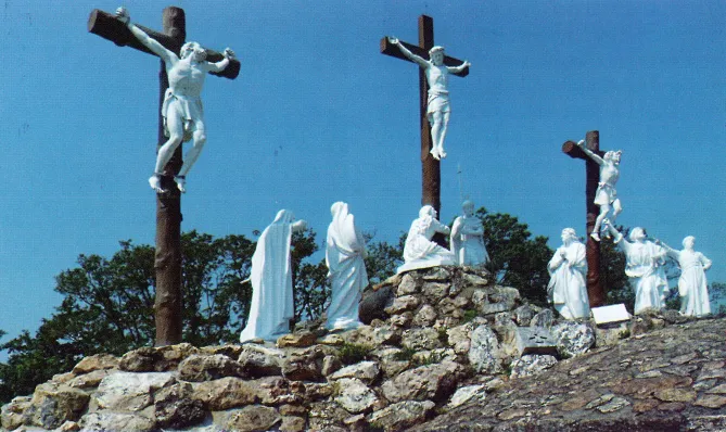 Saint Louis Marie’s Calvary scene at Pontchateau is still visited by pilgrims today. - Saint Benedict Magazine Saint Louis Marie’s Calvary scene at Pontchateau is still visited by pilgrims today.